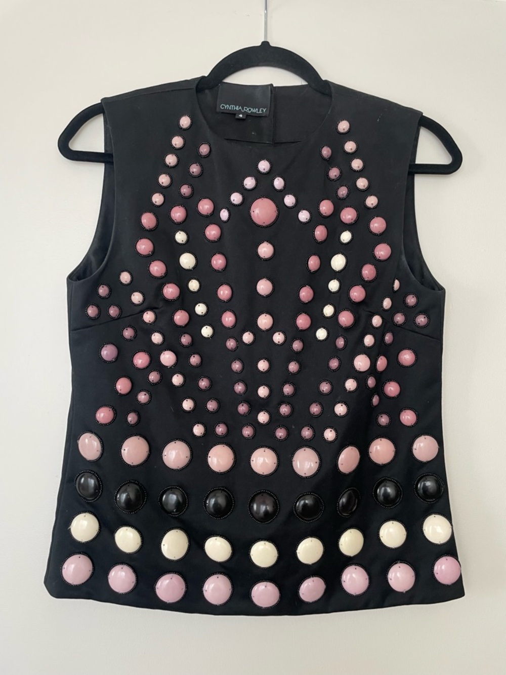 Archive Cynthia Rowley Sz 4 Cornichon Vest Top